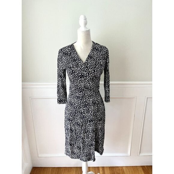 Hobbs London Printed Wrap Dress 6 - Picture 1 of 4